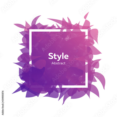 Abstract graphic element with pieces looking like petals