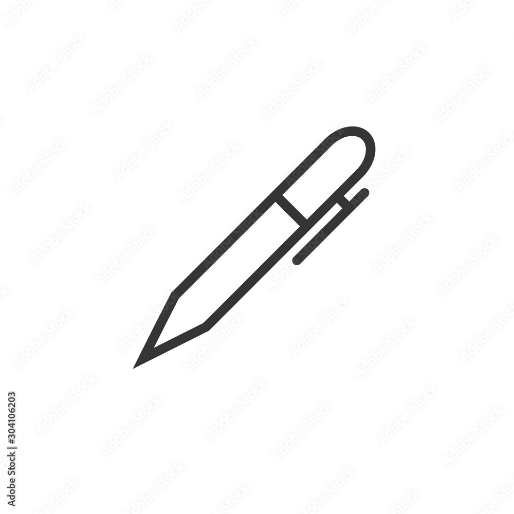 Obraz premium Pen Icon Vector Illustration