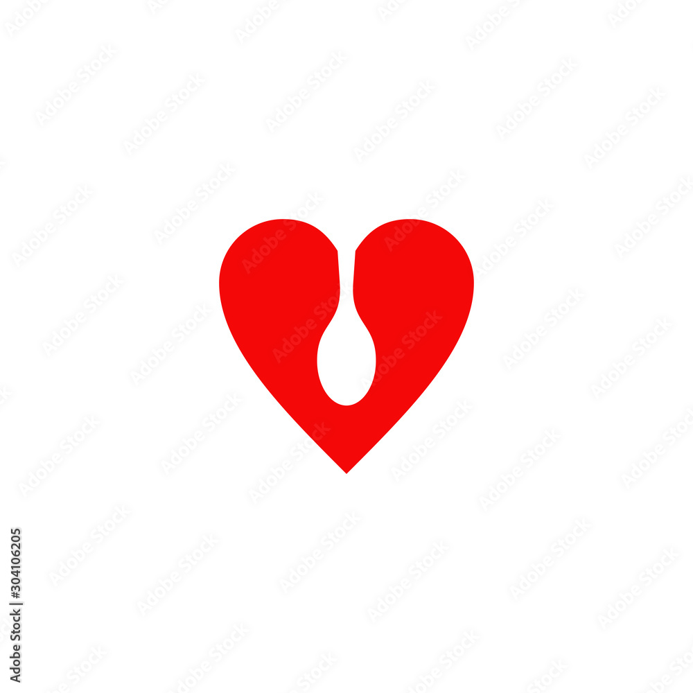 Fototapeta premium Food logo design incorporated with spoon and fork icon template