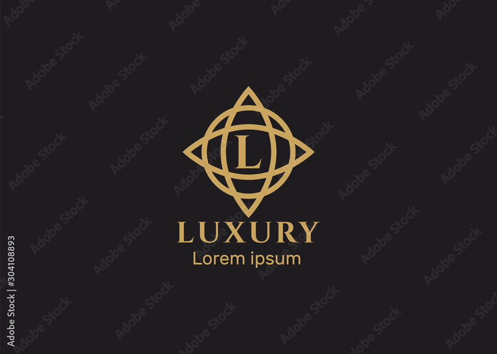 Luxury logo set. Design for Boutique, Restaurant, Fashion Luxury logo set. Design for Boutique, Restaurant, Fashion