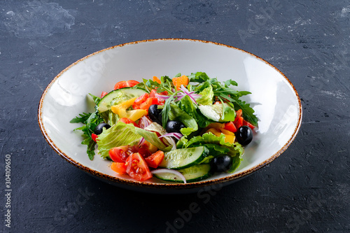 vegetarian fresh vegetable salad