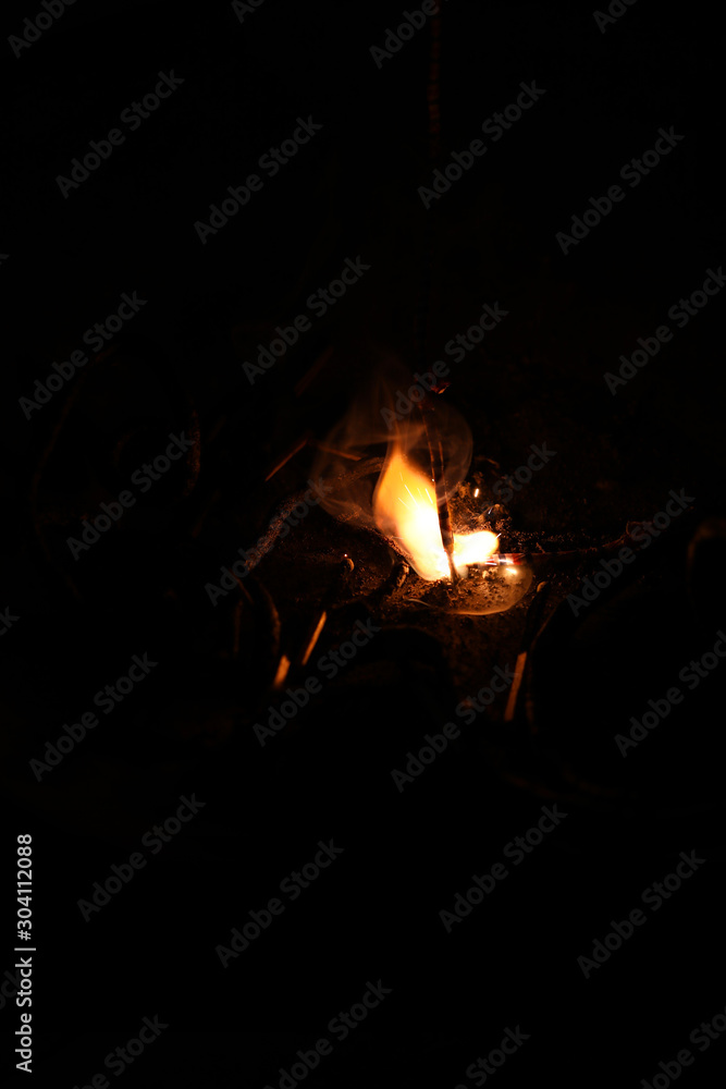 fire flame close up on black background, Indian Traditional Fire crackers during Diwali festival fire flame close up on black background, Indian Traditional Fire crackers during Diwali festival