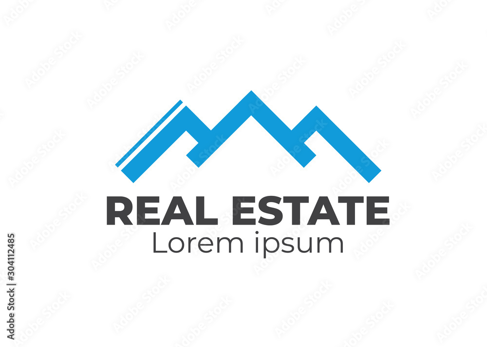 Real estate house linear logos, emblems set. Real Estate, Building and Construction Logo Vector Design Real estate house linear logos, emblems set. Real Estate, Building and Construction Logo Vector Design