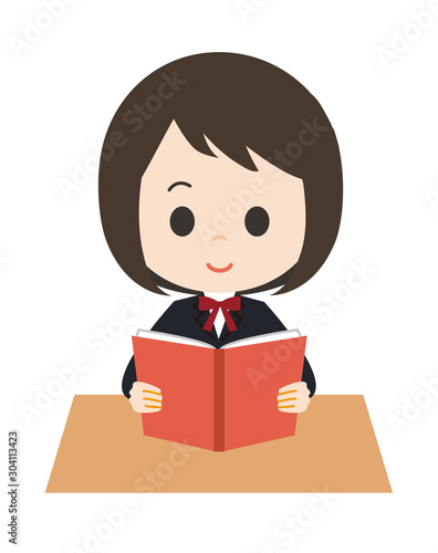 女子　読書