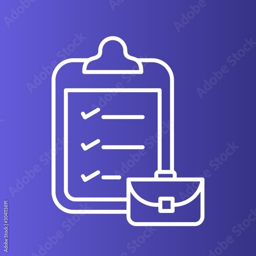  packing list Icon Isolated On Abstract Background