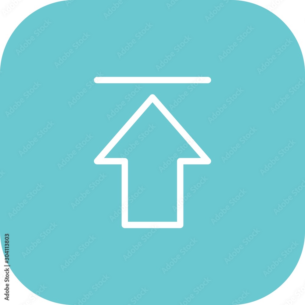 Round corner Upload Icon With White Background Round corner Upload Icon With White Background