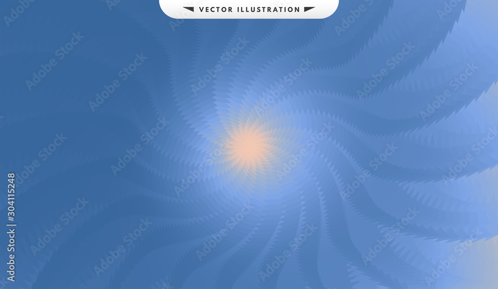 Obraz Concentric abstract pattern created from repetitive elements. 3d vector illustration.