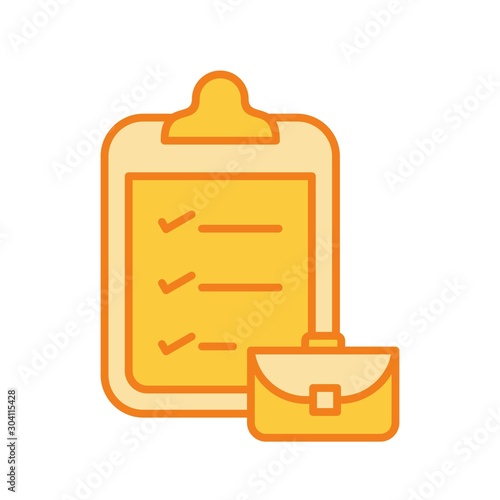  packing list Icon Isolated On Abstract Background