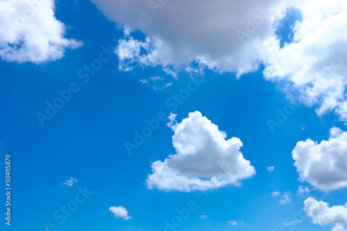 Beautiful blue sky background with cloudy. © avs