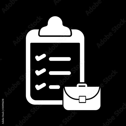  packing list Icon Isolated On Abstract Background