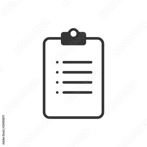 Clipboard Icon Vector Illustration