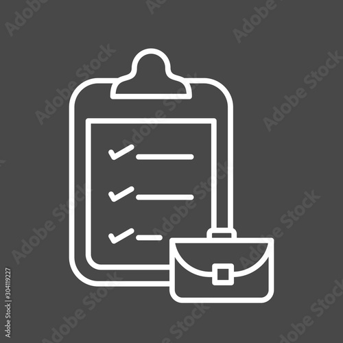  packing list Icon Isolated On Abstract Background
