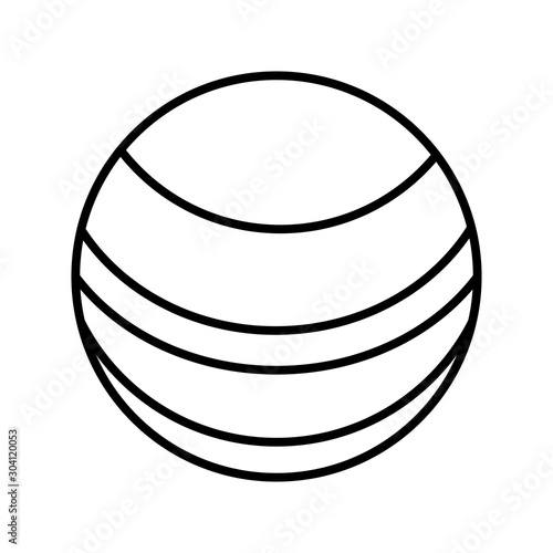 Neptune Icon Isolated On Abstract Background