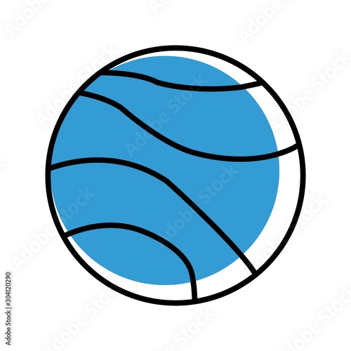 Venus Icon Isolated On Abstract Background