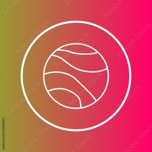 Venus Icon Isolated On Abstract Background