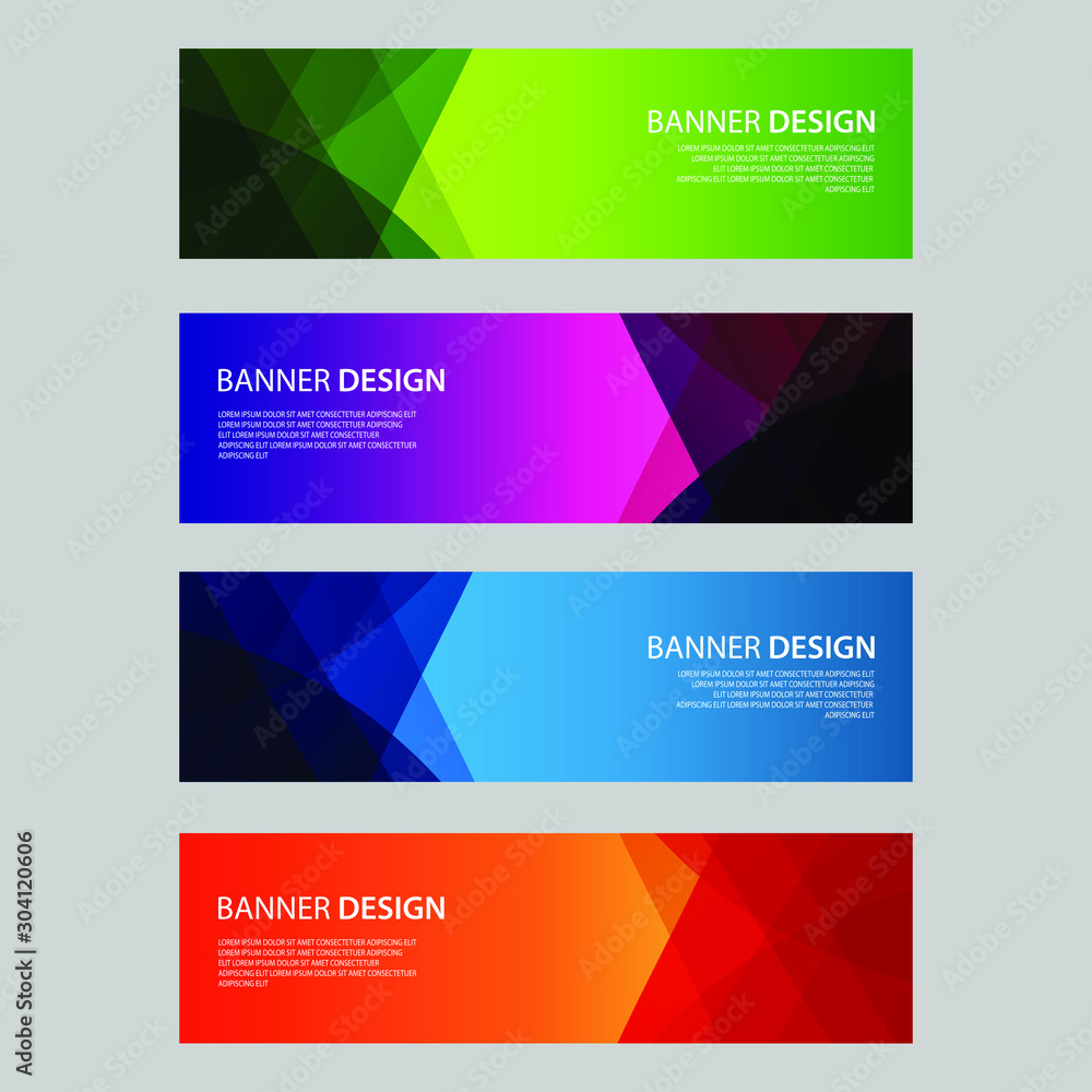 Vector Abstract design banner web template Vector Abstract design banner web template