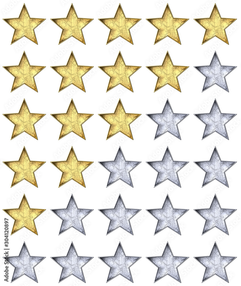 Fototapeta premium 5 star rating icon.
