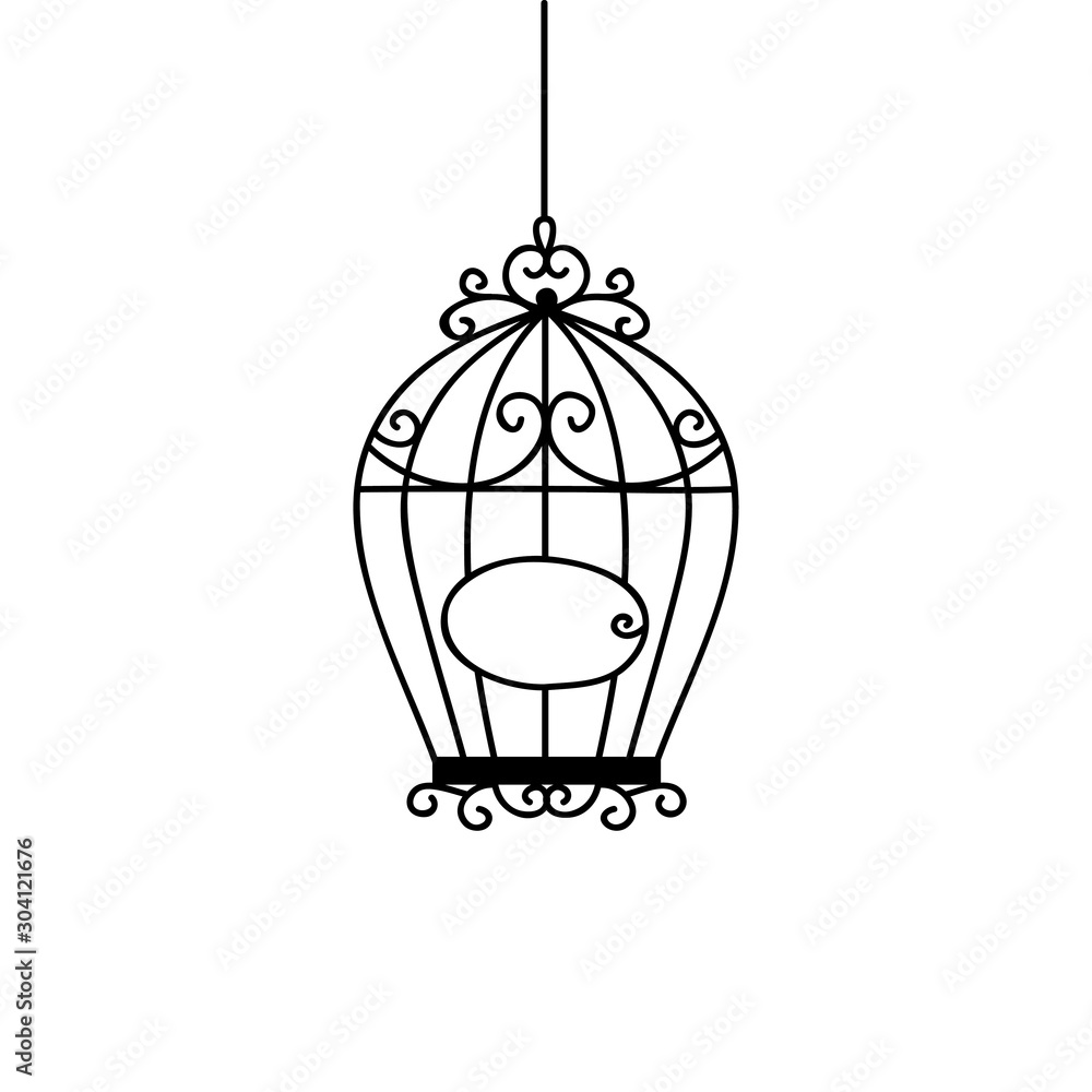 hand drawn wedding birdcage collections