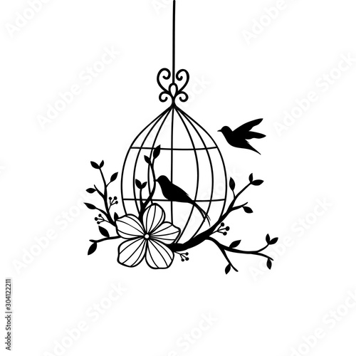 hand drawn wedding birdcage collections