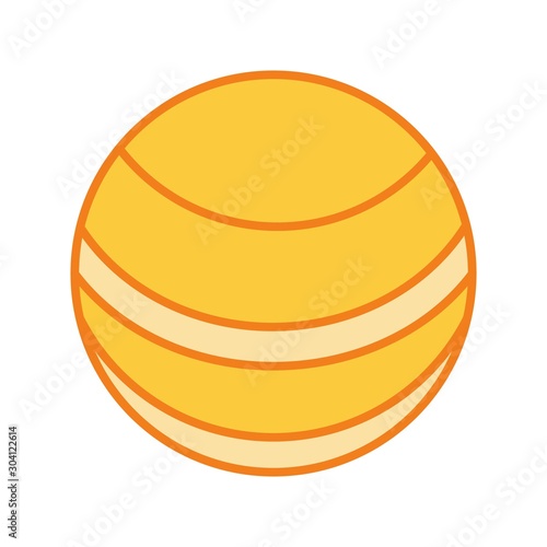 Neptune Icon Isolated On Abstract Background