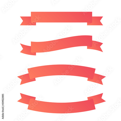 Free Download Ribbon banner design. Ribbons banners isolated. Ribbons set - GFXLoad