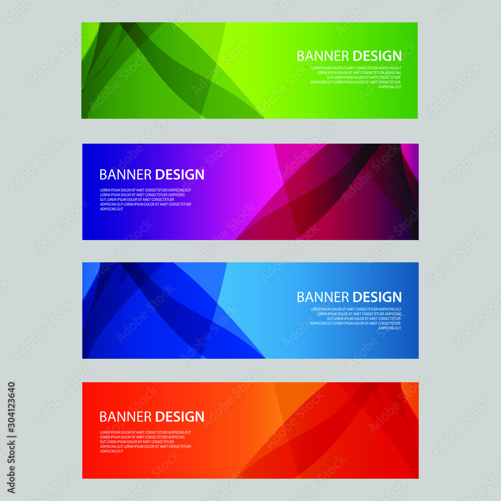 Fototapeta premium Vector Abstract design banner web template