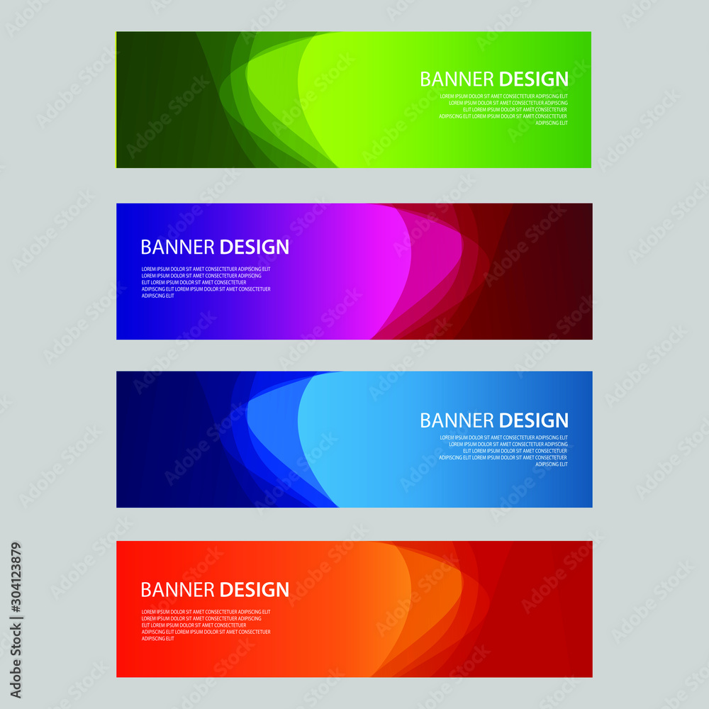 Fototapeta premium Vector Abstract design banner web template