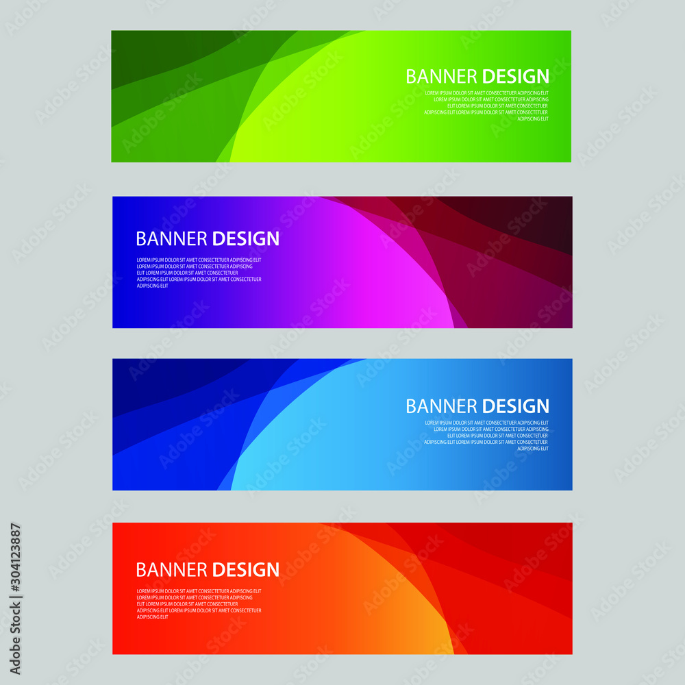 Vector Abstract design banner web template