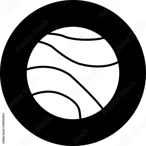 Venus Icon Isolated On Abstract Background