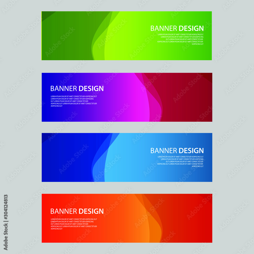 Vector Abstract design banner web template Vector Abstract design banner web template