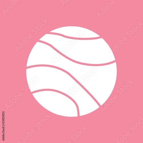 Venus Icon Isolated On Abstract Background