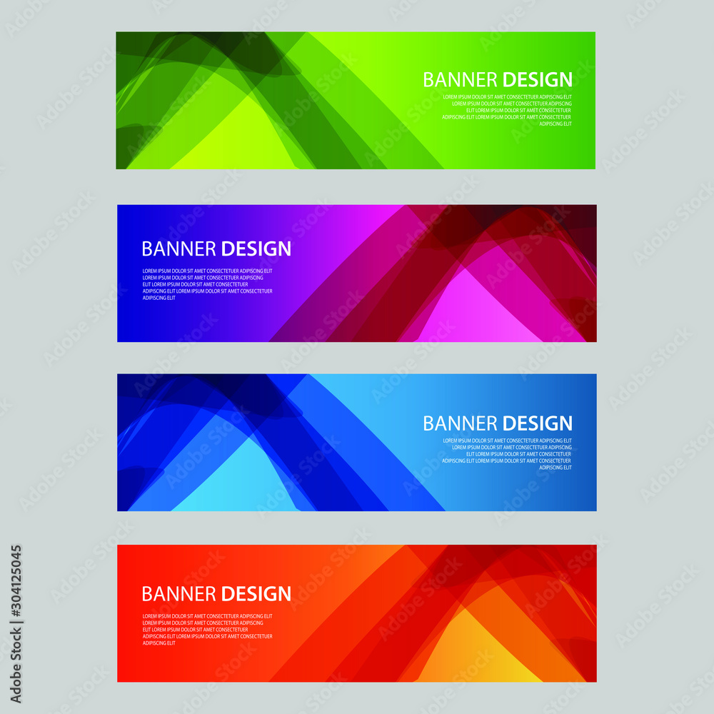 Vector Abstract design banner web template Vector Abstract design banner web template