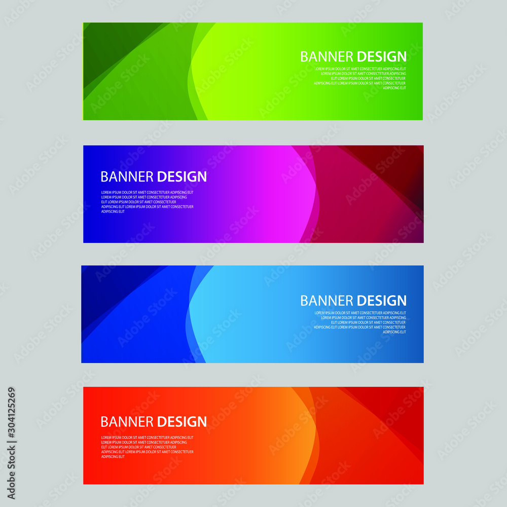 Obraz premium Vector Abstract design banner web template