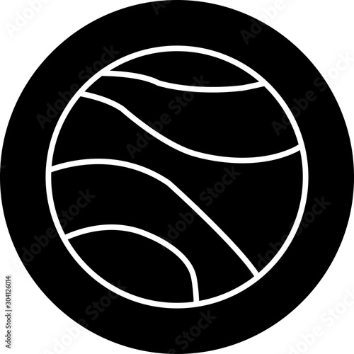 Venus Icon Isolated On Abstract Background