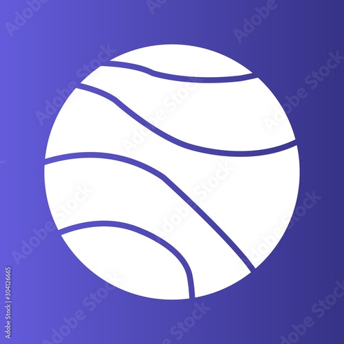 Venus Icon Isolated On Abstract Background