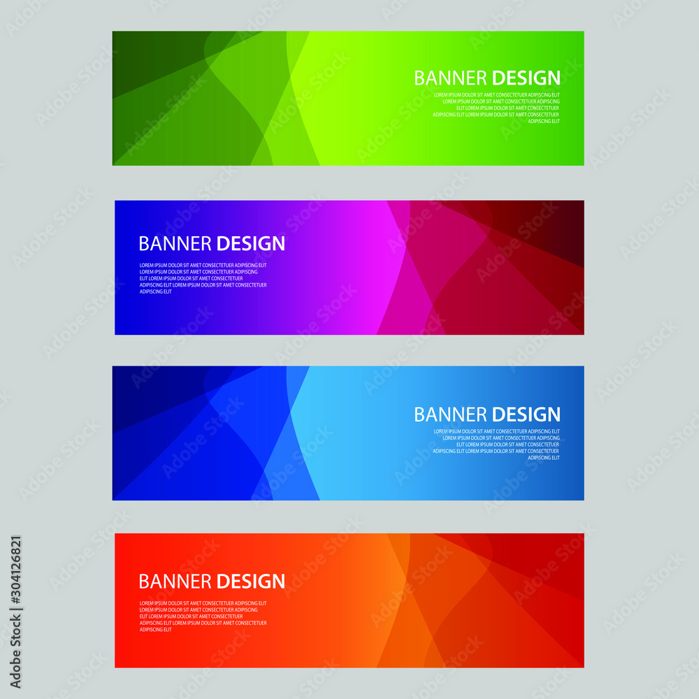 Vector Abstract design banner web template Vector Abstract design banner web template
