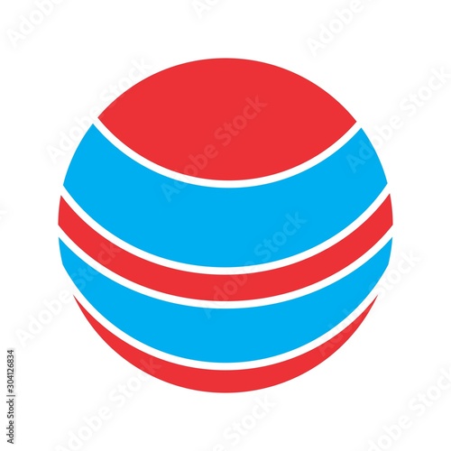 Neptune Icon Isolated On Abstract Background