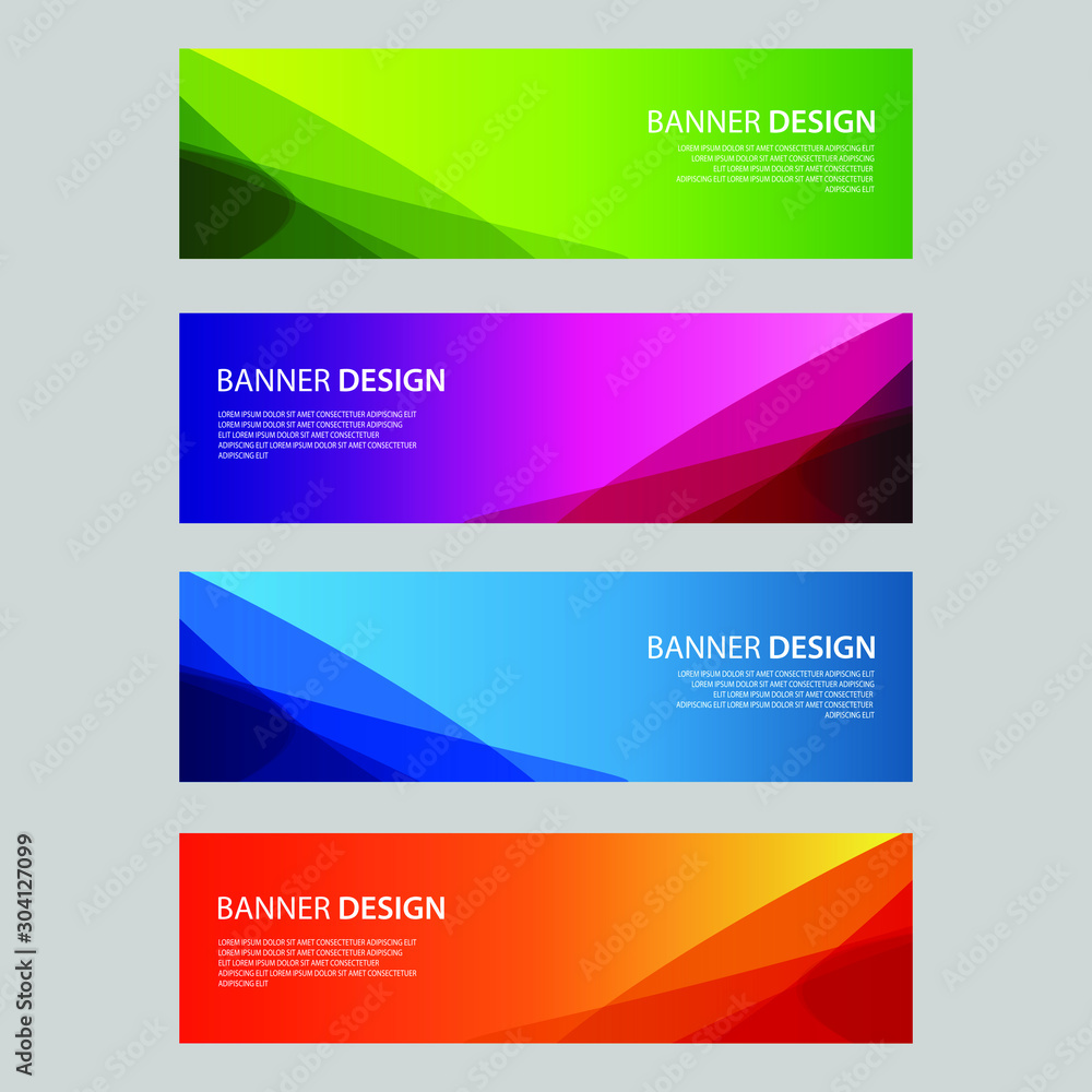 Vector Abstract design banner web template