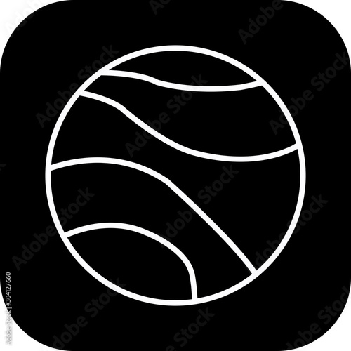 Venus Icon Isolated On Abstract Background