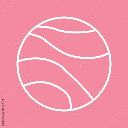 Venus Icon Isolated On Abstract Background
