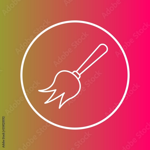 Duster Icon Isolated On Abstract Background