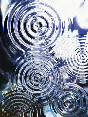 abstract background with circles water drop © Tubon