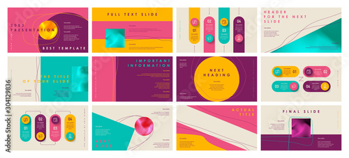 Presentation template design