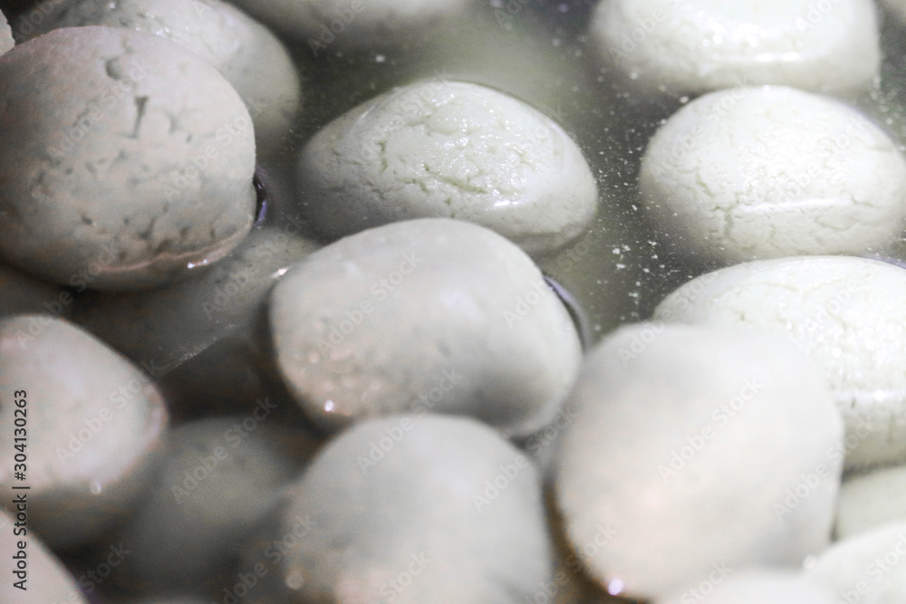 White Rasagulla Delicious Sweet Desert Landscape White Rasagulla Delicious Sweet Desert Landscape