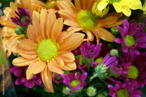 Chrysanthemum and other flower bouquets