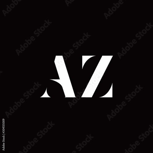 AZ Logo Letter Initial Logo Designs Template