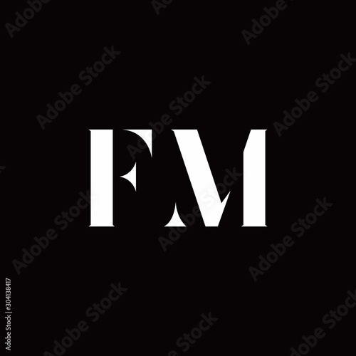 FM Logo Letter Initial Logo Designs Template