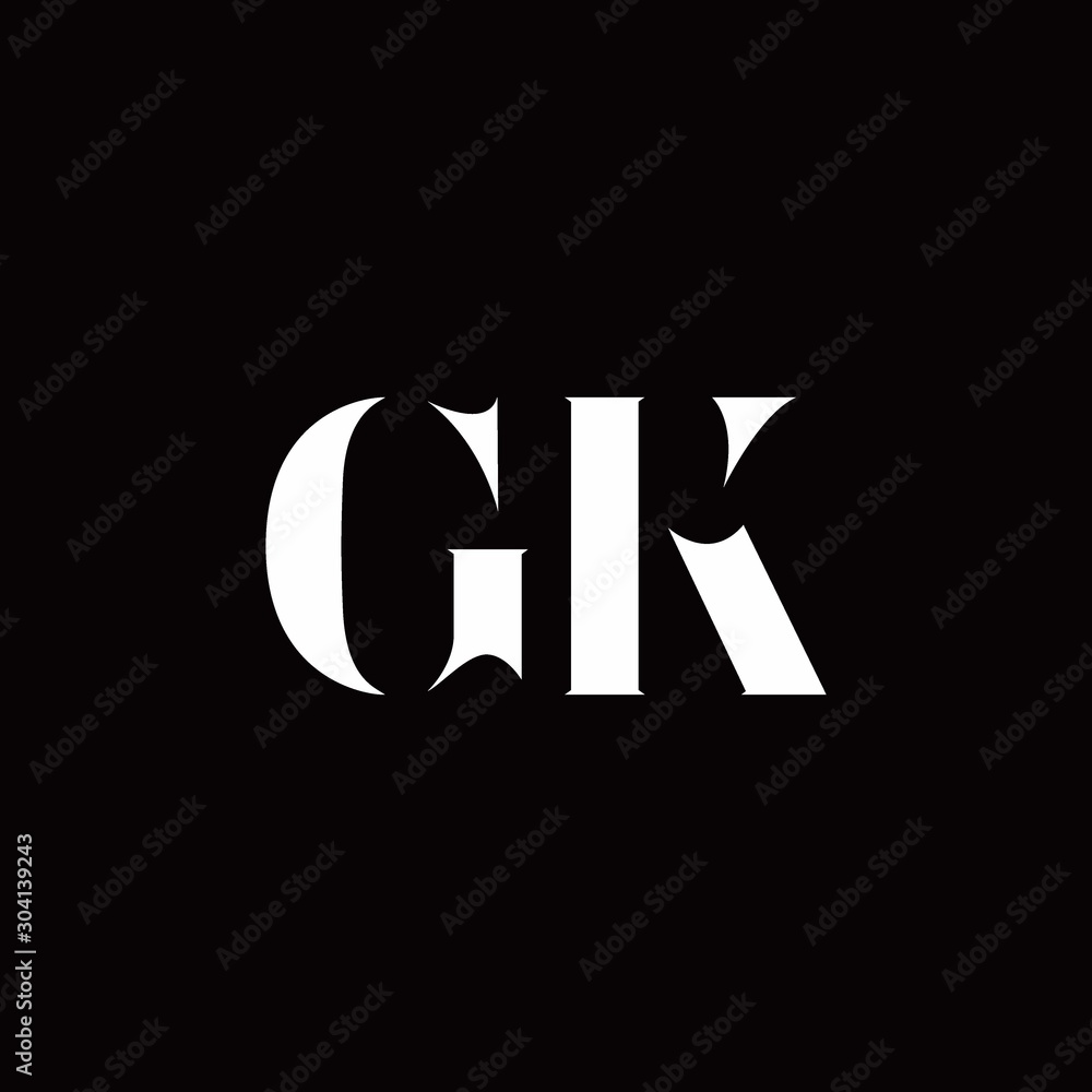 GK Logo Letter Initial Logo Designs Template GK Logo Letter Initial Logo Designs Template