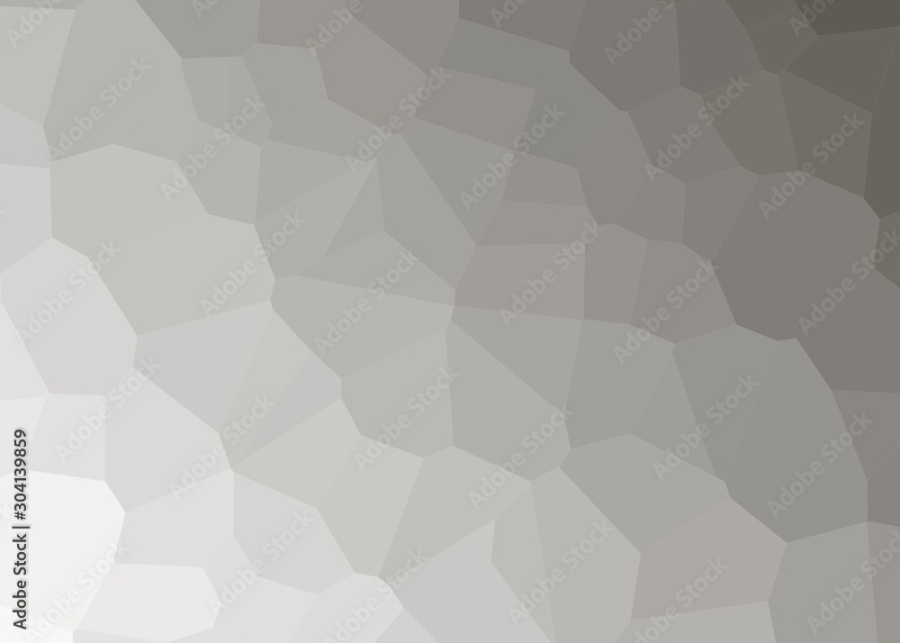 Fototapeta premium gray Color Abstract trianglify Generative Art background illustration