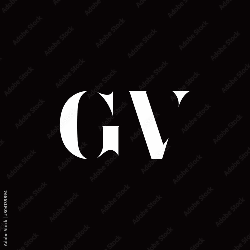 GV Logo Letter Initial Logo Designs Template GV Logo Letter Initial Logo Designs Template